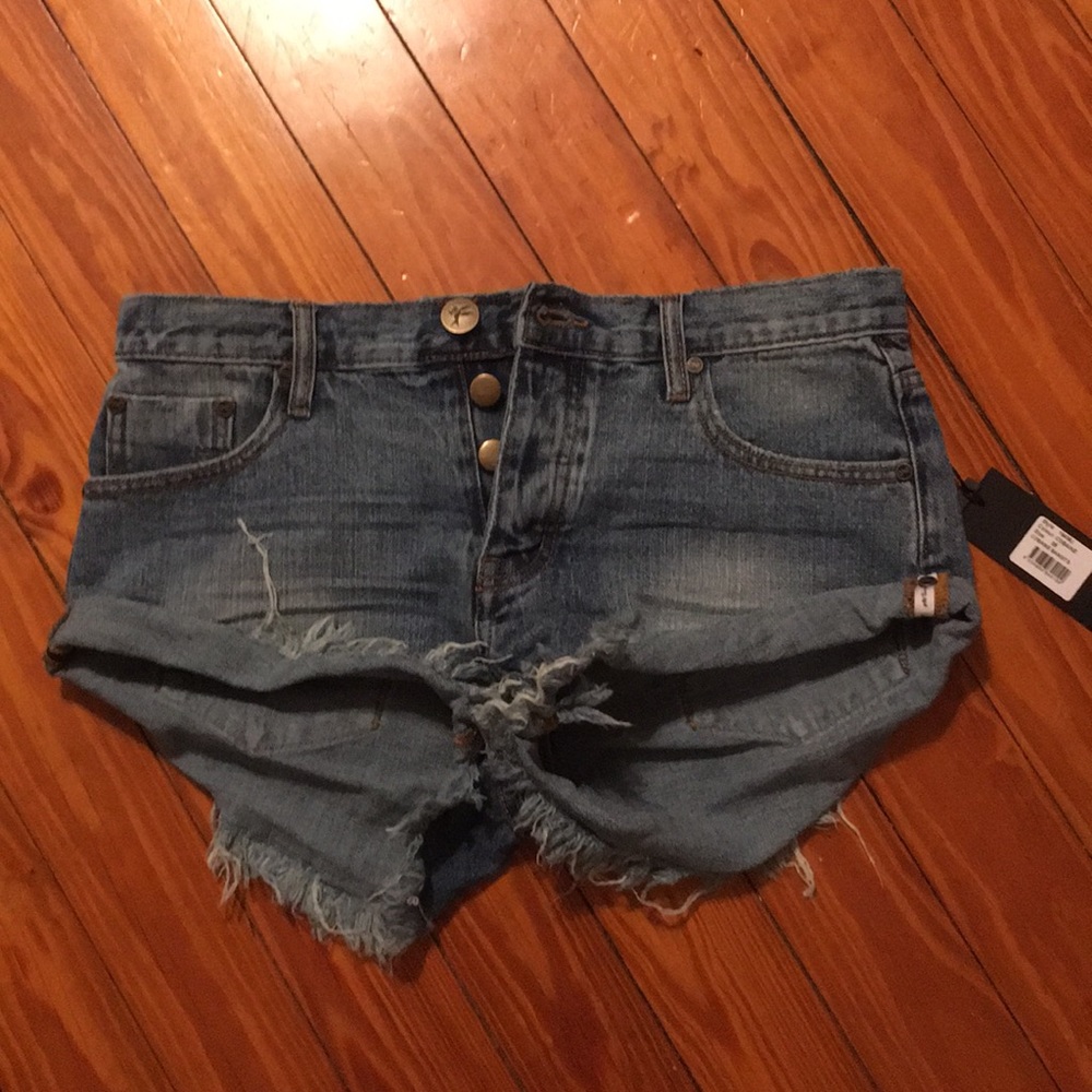 One teaspoon Cobaine Bandits denim short